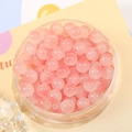 8mm roze doorschijnende glaskralen voor doe-het-zelf sieraden en handgemaakte armbanden - Set van 20 Stuks / Lichtroze Verloop