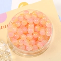 DIY 8mm glazen kralen met roze en geel kleurverloop voor handgemaakte sieraden en armbanden - Set van 20 Stuks / Geel Roze Verloop