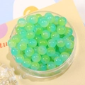8mm matte kralen met gradiënt van groen naar citroengeel voor DIY-sieraden maken - Set van 20 Stuks / Blauw Groen Verloop