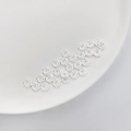 Zilveren gedraaide tussenkralen met touwtextuur voor DIY-sieraden en armbanden - 8mm / Zilver