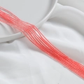 2mm faceted red crystal beads for DIY jewelry making bracelets and necklaces strands - Translucent Red
