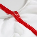Strand of 2mm red faceted crystal beads for DIY jewelry and bracelet crafting - Red