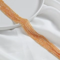 Strands of 2mm faceted orange crystal beads for handmade jewelry and DIY crafts - Iridescent Khaki