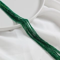 2mm faceted emerald green crystal beads bundle for DIY jewelry making and bracelets - Dark Green