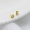 18K vergulde tandwielvormige kralen met witte zirkoon voor doe-het-zelf sieraden - 18K Goud Zirconia Kleine Bloem Kraal (4mm)