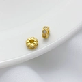 18K vergulde tandwielvormige kralen met zirkonia voor het maken van DIY sieraden - 18K Goud Zirconia Bloem Kraal (6mm)