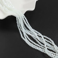 Gepolijste witte bicone kristallen kralen met facet voor DIY sieraden maken - AB Opaaljade (3mm/Ongeveer 40cm Lengte)