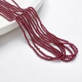 Dieprode granaat 2mm ronde natuursteen losse kralen voor DIY handgemaakte sieraden - Granaat Kleine Ronde Kralen / Kleine Tas