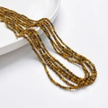 Cuentas sueltas de ojo de tigre natural de 2 mm para pulseras y collares hechos a mano - Cuentas Redondas Pequeñas de Ojo de Tigre / Bolso Pequeño