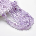 Strands of 6mm faceted lavender natural stone beads for DIY jewelry making - Single Strand (Approx 39cm) / Purple Jade