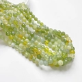 6mm green prehnite faceted beads strand for DIY necklace and jewelry making - Xiu Jade