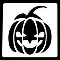 15cm Halloween Jack-o'-lantern stencil template for DIY painting and decoration - Classic Pumpkin Head Style (No. 3 02020)