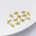 Cuentas barrocas irregulares bañadas en oro de 14K para creación de joyería DIY - 8# 9.5*4.5*4mm Agujero 0.8mm