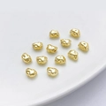 Cuentas espaciadoras barrocas irregulares de oro de 14K para creación de joyas de bricolaje - 10# 8.5*7*4mm Agujero 0.8mm