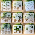 Set of 9 DIY floral and holiday stencils for scrapbooking, home decor, and cake decorating - Christmas Wedding Mixed Series (Set 8)