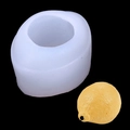 3D lemon silicone mold for handmade scented candles, plaster, and resin craft molding - Lemon Shape (19-221)