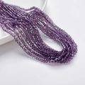 3mm donkerpaarse gefacetteerde glazen kristallen kralen voor DIY handgemaakte sieraden - Middelpaars (3mm/Ongeveer 40cm Lengte)