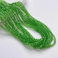 Groene 3mm gefacetteerde bicone glazen kristallen kralen voor DIY sieraden maken - Groen (3mm/Ongeveer 40cm Lengte)