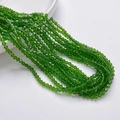 Snoer van 3mm smaragdgroene gefacetteerde kristalglazen kralen voor sieraden maken - Smaragdgroen (3mm/Ongeveer 40cm Lengte)