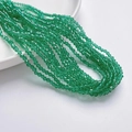 Donkergroene 3mm bicone facetgeslepen kristalglazen kralen voor DIY sieraden en hobby - Blauwgroen (3mm/Ongeveer 40cm Lengte)