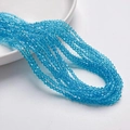 3mm helderblauwe bicone kristallen kralen voor het maken van DIY sieraden en hobby - Meerblauw (3mm/Ongeveer 40cm Lengte)