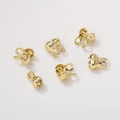 14K goldgefüllte U-förmige Perlenabdeckungen für DIY handgefertigten Schmuck Finish - 2.4mm Perlenkappe / 14K Gold