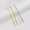 14K goud gevulde verlengkettingen voor DIY sieraden in goud en zilver finish - Waterdruppel Verlengketting / Witgoud