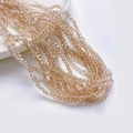Champagne 3mm bicone kristallen glaskralen voor DIY sieraden maken en kettingen - AB Champagne Grijs (3mm/Ongeveer 40cm Lengte)
