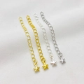Set van 4 goud en zilver 14K verlengkettingen met sterhangers voor DIY-sieraden maken - Ster Verlengketting / Witgoud