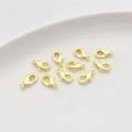 10-delige set 14K vergulde karabijnsluitingen voor DIY sieraden maken en kettingverbindingen - 901 Karabijnsluiting (6*10mm) / Witgoud