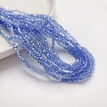 Snoer lichtblauwe 3mm bicone facetgeslepen kristalglaskralen voor DIY sieraden maken - AB Lichtblauw (3mm/Ongeveer 40cm Lengte)