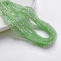 Gefacetteerde 3mm appelgroene kristalglazen kralen voor DIY sieraden en armbanden - AB Lichtgroen (3mm/Ongeveer 40cm Lengte)