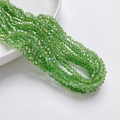 3mm grasgroene bicone facet geslepen kristalglas kralen met aurora afwerking voor DIY - AB Groen (3mm/Ongeveer 40cm Lengte)