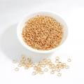 14K vergulde buigringen set in een witte kom voor het maken van handgemaakte sieraden - 18K Goud (3mm)