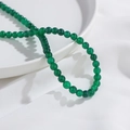 Groene natuurlijke agaat ronde kralen voor DIY sieraden maken handgemaakte ketting - Groene Agaat Stijl 6mm