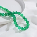 Gepolijste groene agaat ronde kralen voor DIY sieraden, natuurlijke chalcedoon kralen - Groene Agaat Stijl 10mm