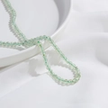 Natürliche hellgrüne Achatperlen für DIY-Schmuckherstellung handgefertigte Armbänder - Prehnit Stil 4mm