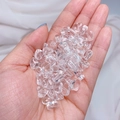 Transparent 8mm heart-shaped Czech glass beads for DIY jewelry and bracelets - Transparent White