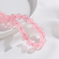 Polierte Naturrosa-Quarzperlen für DIY handgefertigte Schmuckarmbänder - Rosenquarz Stil 10mm