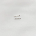 Perline a tubo a spirale sfaccettate in oro 14K per gioielli fai-da-te, argento - Tubo Dritto Argento 10mm*1.5mm