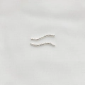 Set di due perline a tubo ondulate in argento sfaccettato per gioielli fai da te - Tubo S Argento 25mm*1.5mm