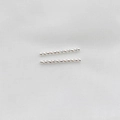 Zilveren gefacetteerde gebogen staafconnector voor handgemaakte sieraden en armbanden - 20mm*1.5mm Zilveren S-Buis