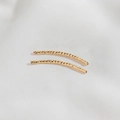 Tubo curvo sfaccettato riempito in oro 14K per creazione di gioielli e braccialetti - Tubo Curvo Oro 14K 25mm*1.5mm
