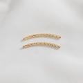 Perle a tubo curvo sfaccettate riempite in oro 14K per gioielli fai da te bracciali - Tubo Curvo Oro 14K 30mm*1.5mm