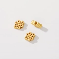 Golden Chinese knot spacer beads for handmade DIY jewelry bracelets and necklaces - Chinese Knot