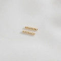Perline a tubo curvo filettate in oro 14K per creazione di gioielli fai da te - Tubo Dritto Oro 14K 10mm*1.5mm