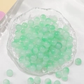 Cuentas de vidrio traslúcido verde claro de forma redonda para bisutería DIY - Verde Ciano Degradado