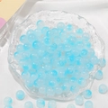 Cuentas de pulsera hechas a mano con degradado azul claro y superficie pulida lisa - Degradado Azul