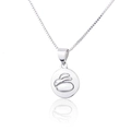 Minimalist silver zodiac rabbit pendant necklace with 18k gold plating on box chain - Silver Rabbit
