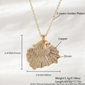 Exquisite Muschel-Halskette mit Zirkon-Inlay und 45cm Kette in Gold-Finish - Gold und Silber Farbe Schnecke Stil (NAA10-8)